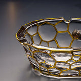 outdoor ashtray gilded crystal glass ash tray classy gold