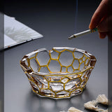 outdoor ashtray gilded crystal glass ash tray classy gold