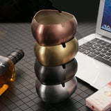 outdoor ashtray metal ash tray stainless steel cute cool heart shape windproof modern dark