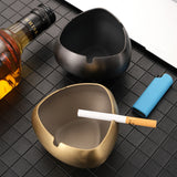 outdoor ashtray metal ash tray stainless steel cute cool heart shape windproof modern dark