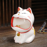 outdoor ashtray windproof ash tray japanese fortune cat maneki neko lucky