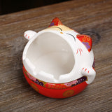 outdoor ashtray windproof ash tray japanese fortune cat maneki neko lucky