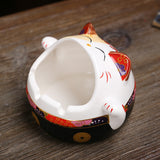 outdoor ashtray windproof ash tray japanese fortune cat maneki neko lucky