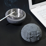 outdoor ashtray with lid cement ash tray moon astronaut smokeless nasa