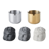 outdoor ashtray with lid cement gentleman ash tray black gray