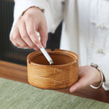 outdoor ashtray with lid ceramic ash tray oriental bamboo steamer smokeless