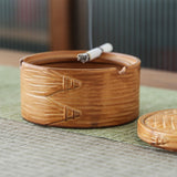 outdoor ashtray with lid ceramic ash tray oriental bamboo steamer smokeless