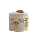 outdoor ashtray with lid ceramic ash tray chinese painting smokeless