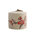 outdoor ashtray with lid ceramic ash tray chinese painting smokeless