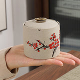 outdoor ashtray with lid ceramic ash tray chinese painting smokeless