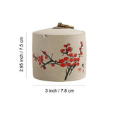 outdoor ashtray with lid ceramic ash tray chinese painting smokeless