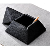 outdoor ashtray with lid ceramic ash tray pyramid smokeless large