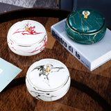 Outdoor Ashtray for Patio with Lid and Gold Patterns (3 sizes)