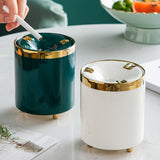 outdoor ashtray with lid cool cute ceramic ash tray nordic gold edge classy windproof