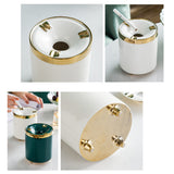 outdoor ashtray with lid cool cute ceramic ash tray nordic gold edge classy windproof