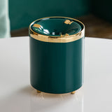 outdoor ashtray with lid cool cute ceramic ash tray nordic gold edge classy windproof