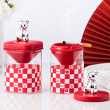 outdoor ashtray with lid cute cool covered glass ash tray silver bear melamine windproof covered lidded smokeless handmade modern contemporary home decor chess funnel