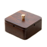 outdoor ashtray with lid cute cool rustic wood wooden ash tray covered windproof lidded smokeless square dark home decor elegant tray contemporary modern