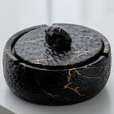outdoor ashtray with lid marble pattern ceramic ash tray smokeless