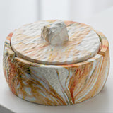 outdoor ashtray with lid marble pattern ceramic ash tray smokeless