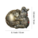 vintage outdoor ashtray with lid metal ash tray smokeless elephant zinc alloy