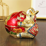 vintage outdoor ashtray with lid metal ash tray smokeless elephant zinc alloy
