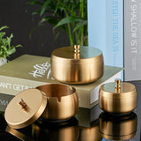 outdoor ashtray with lid cool cute metal ash tray covered smokeless lidded windproof stainless steel silver black gold rose retro vintage minimalist elegant