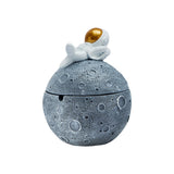 outdoor ashtray with lid resin ash tray cute astronaut smokeless relaxed