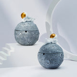 outdoor ashtray with lid resin ash tray cute astronaut smokeless relaxed