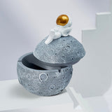 outdoor ashtray with lid resin ash tray cute astronaut smokeless relaxed