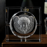 outdoor crystal glass ashtray cigarette cigar cool cute ash tray large classy minimalist angel medusa