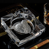 outdoor crystal glass ashtray cigarette cigar cool cute ash tray large classy minimalist angel medusa