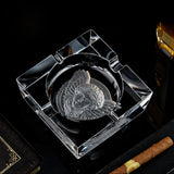 outdoor crystal glass ashtray cigarette cigar cool cute ash tray large classy minimalist angel medusa