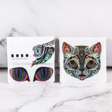 pocket ashtray plastic portable heatproof smokeless ash tray cat mandala