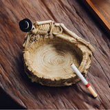 resin ashtray outdoor ash tray resin skeleton gothic