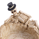 resin ashtray outdoor ash tray resin skeleton gothic