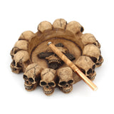 skull ashtray white resin ash tray gothic witchy cool cute witch for men women outdoor decorative handmade