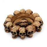 skull ashtray white resin ash tray gothic witchy cool cute witch for men women outdoor decorative handmade