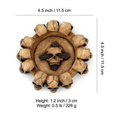 resin skulls ashtray ash tray gothic style decor