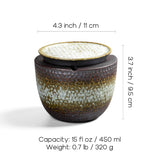 retro cup ashtray with lid cute cool ceramic ash tray smokeless lidded covered hammered surface vintage windproof
