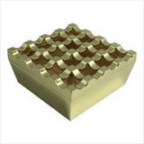 outdoor ashtray with lid metal zinc alloy grid ash tray windproof covered lidded 16 holes unique cool large