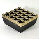 outdoor ashtray with lid metal zinc alloy grid ash tray windproof covered lidded 16 holes unique cool large
