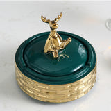 smokeless ashtray outdoor ash tray cool ceramic deer green