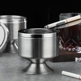 smokeless ashtray with lid outdoor ash tray metal stainless steel