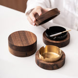 smokeless outdoor ashtray with lid ash tray wooden wood