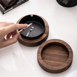 smokeless outdoor ashtray with lid ash tray wooden wood