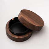smokeless outdoor ashtray with lid ash tray wooden wood