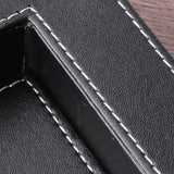leather ashtray case stitching and edge detail