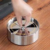 cool outdoor ashtray with lid cute metal covered ash tray flip lid large windproof smokeless modern stainless steel