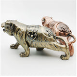 tiger outdoor ashtray with lid smokeless ash tray zinc alloy